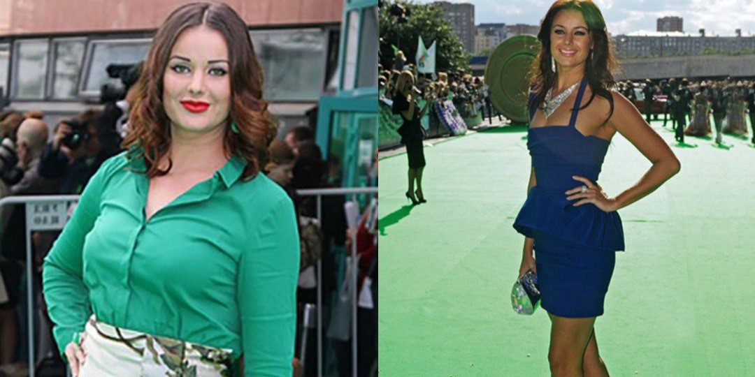 Фёдорова до и после похудения