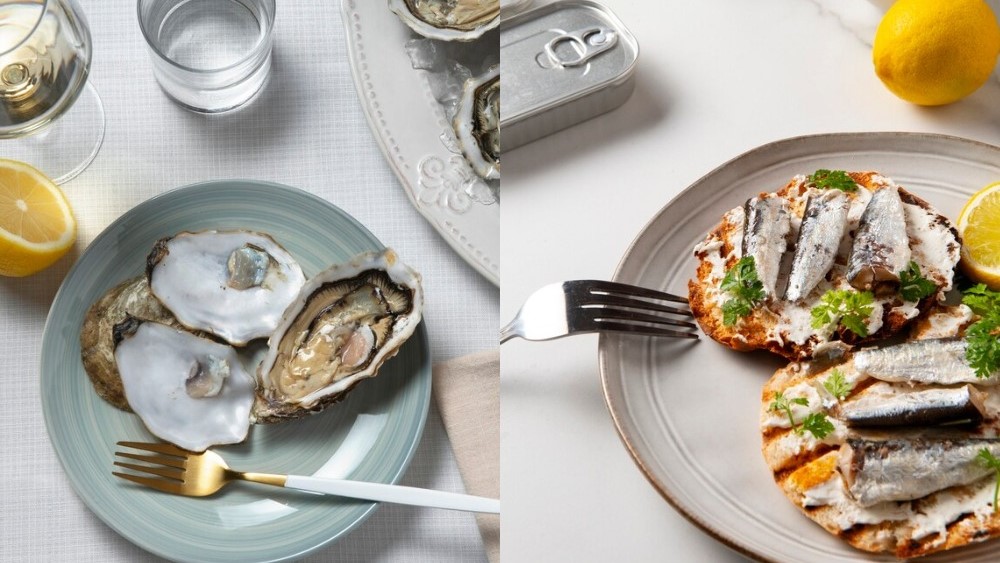  Устрицы и сардины много железа