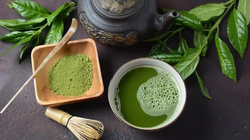 Зелёный чай с матчёй